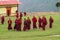 Buddhist young monks in Nepal monastery