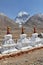 Buddhistic stupas (chorten) in Tibet