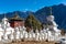 Buddhistic temple on mountain of Sichuan China