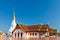 Buddhists visit Phra That Choeng Chum Temple Sakon Nakhon, Thailand