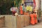 Buddist monks at Wat Phan Tao temple, Chiang Mai, Thailand