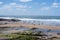 Bude, Cornwall UK July 6 2020. Summerleaze beach provide some fun waves for everyone, with suitable conditions for both