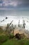 Bude harbour beach in cornwall uk england