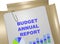 Budget Annual Report - business concept