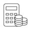 Budget icon vector. Money calculation illustration logo. Financial payment symbol. banking logo.