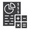 Budget planing glyph icon, business and finance
