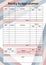 Budget planner monthly template page. Financial plan of incomes, expenses and savings in month. Money accounting for family or