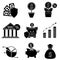 Budgets icon vector set. saving illustration sign collection. money symbol.