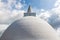 Budhist stupa Ruwanweliseya in Anuradhapura, Sri Lanka. White stupa with golden top