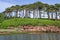 Budleigh Salterton beautiful natural background, river, kayak . UK