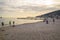 Budva Beach day at sunset