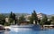 BUDVA, BECICI, MONTENEGRO â€“ A swimming pool, the Iberostar Bellevue Resort Hotel.