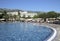 BUDVA, BECICI, MONTENEGRO â€“ A swimming pool, the Iberostar Bellevue Resort Hotel.