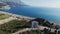 Budva with a bird`s eye view. Becici.