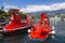 BUDVA, MONTENEGRO - AUGUST 22: submarine with a glass bottom in