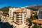 Budva, Montenegro, the view from the high-rise building in the c