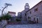 Budva, old town at sunset. Montenegro