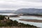 Buendia reservoir with turquoise waters in spring