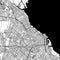 Buenos Aires, Argentina City Monochrome Black and White Minimalist Street Road Aesthetic Decoration Map