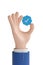 Buenos Aires, Argentina - November 13th: Cartoon hand with Twitter verification badge. 3d illustration