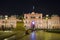 Buenos Aires. Argentina. Pink Palace in the evening.