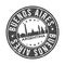 Buenos Aires Argentina Round Button City Skyline Design Stamp Vector Travel Tourism