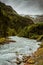 Buerdalen valley below Buerbreen glacier, Odda, Folgefonna national park, Norway