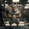 A buff Squirrel at the Gym