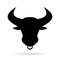 Buffalo bison bull vector icon