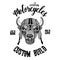 Buffalo, bison,ox, bull Biker, motorcycle animal. Hand drawn image for tattoo, emblem, badge, logo, patch, t-shirt