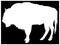Buffalo or bison silhouette
