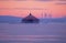 Buffalo Intake Crib Lighthouse And Windmills At Dawn