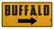 Buffalo New York NY Street Sign Grunge Rustic Vintage Rerto