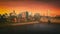 Buffalo New York Skyline Sunset