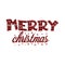 Buffalo Plaid Merry Christmas senta Vector illustration text on white background