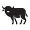 Buffalo on a white background. Vector illustration decorative design