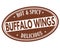 Buffalo wings grunge rubber stamp