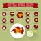 Buffalo wings recipe infographics