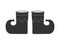 Buffoon`s boots. Flat vector icon isolated on a white background