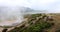 Bufones de Pria blowhole on the shore of Atlantic rocky ocean shore on the coast of Spain