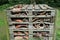 Bug hotel made from wooden pallets
