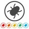 Bug icons set