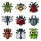 Bug Insect Pixel Art Video Game Beetle 8 Bit Icons