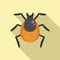 Bug seasonal allergy icon flat vector. Season disease