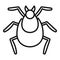 Bug seasonal allergy icon outline vector. Season disease