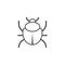 Bug spray icon, filled flat sign, solid pictogram isolated on black. Symbol, logo illustration