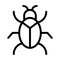 Bug Vector Thick Line Icon For Personal And Commercial Use