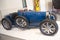 Bugatti antique car, two seater