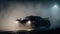 Bugatti in Dense Fog, Made with Generative AI