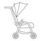 Buggy icon, outline style